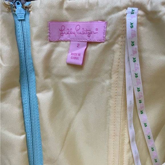 Lilly Pulitzer Bibi Tweed Strapless Mini Dress in Skye Blue Sz 2 Southern - Picture 13 of 15